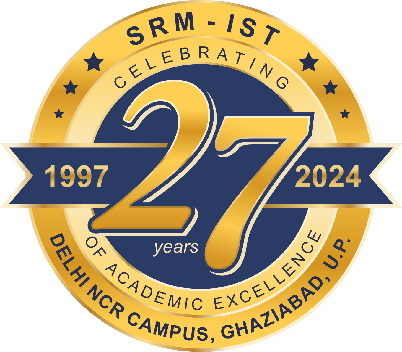 27 years logo